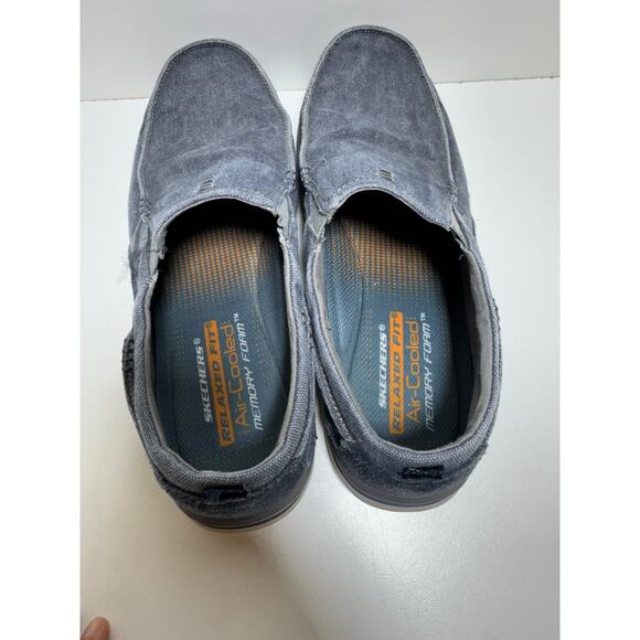 Skechers Relaxed Fit Memory Foam Men’s Blue Slip On Loafer Sz 11 Relaxed Fit - Picture 4 of 8